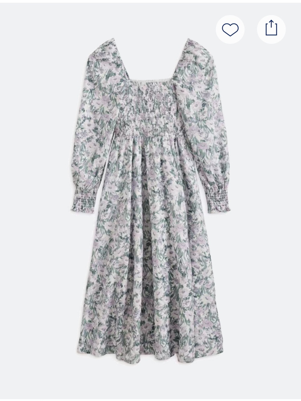 Few Moda Classic Smocked Dress NWT Purple sz Lg